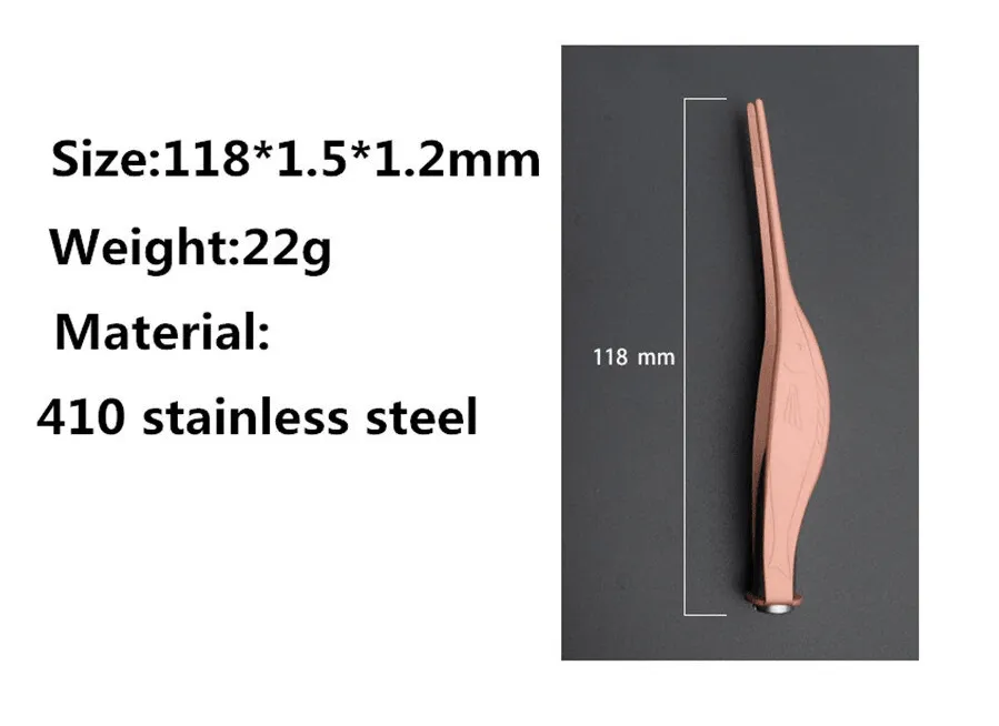 1 Piece Professional Stainless Steel Lighting Ear-wax Tweezers