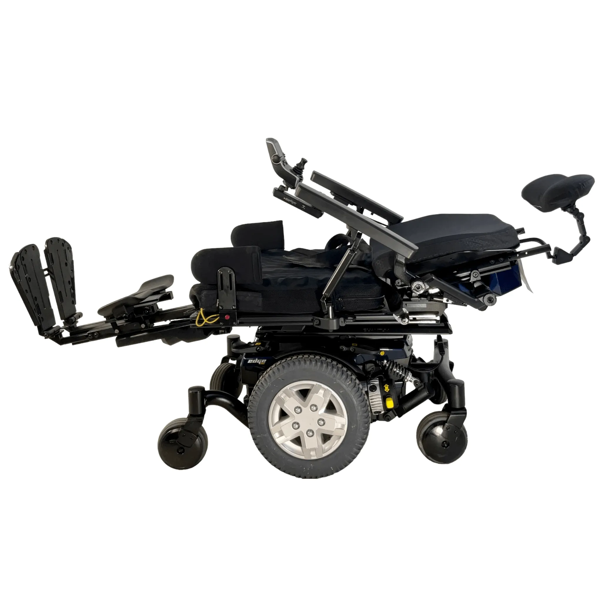 2020 Pride Mobility Quantum Q6 Edge HD Bariatric Power Chair | 22 x 22 Seat |  Transit Kit, Thigh Supports