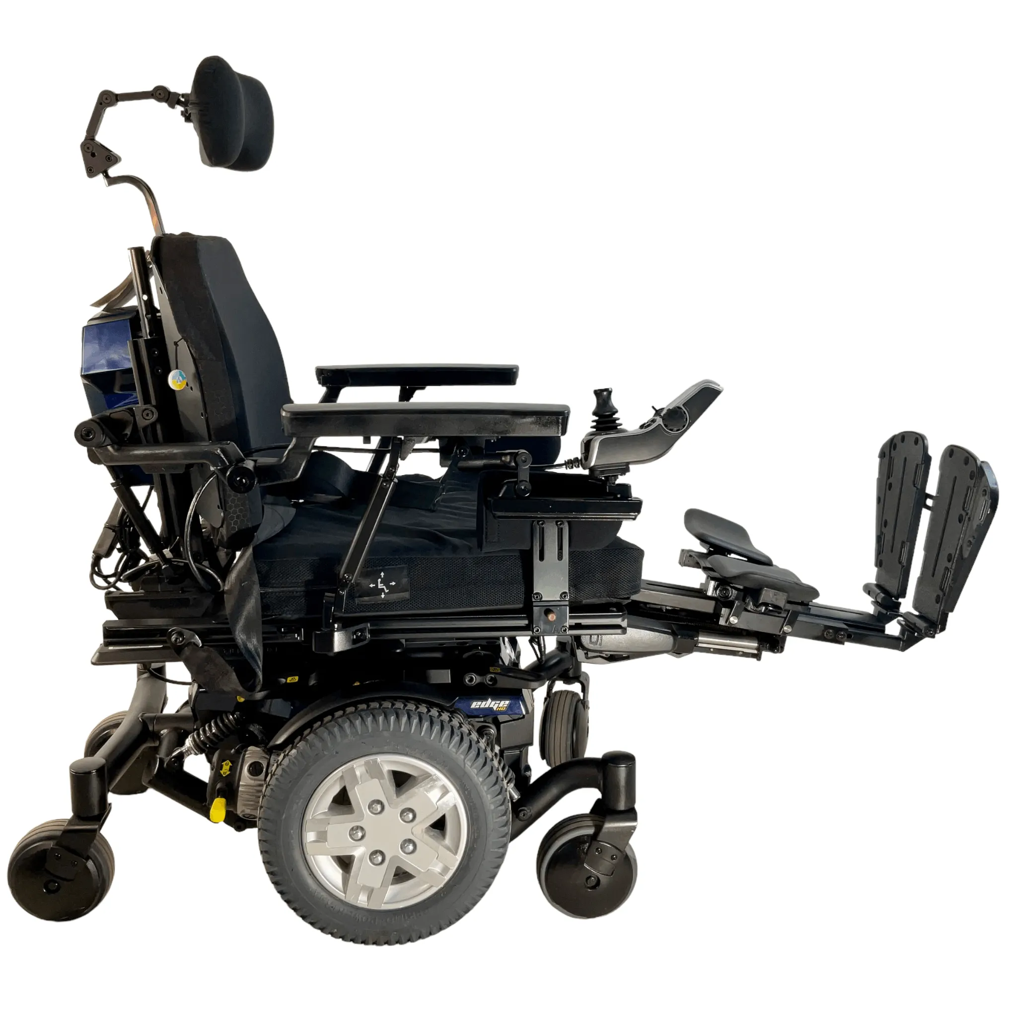 2020 Pride Mobility Quantum Q6 Edge HD Bariatric Power Chair | 22 x 22 Seat |  Transit Kit, Thigh Supports