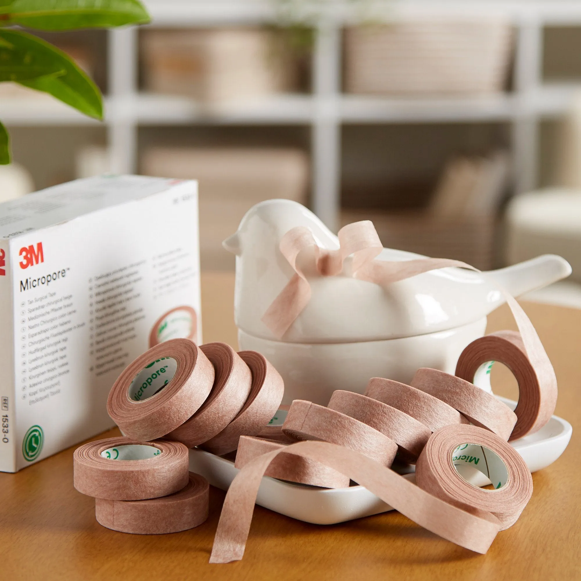 3M™ Micropore™ Paper Medical Tape, 1/2 Inch x 10 Yard, Tan, 1 Case of 240