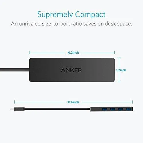 4 Port USB 3.0 Ultra Slim Hub