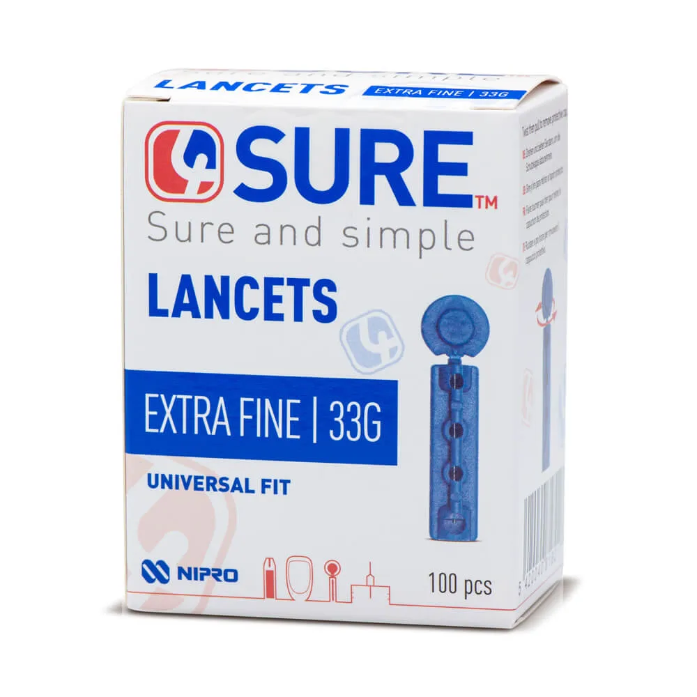 4SURE Lancets 33G VAT Relief