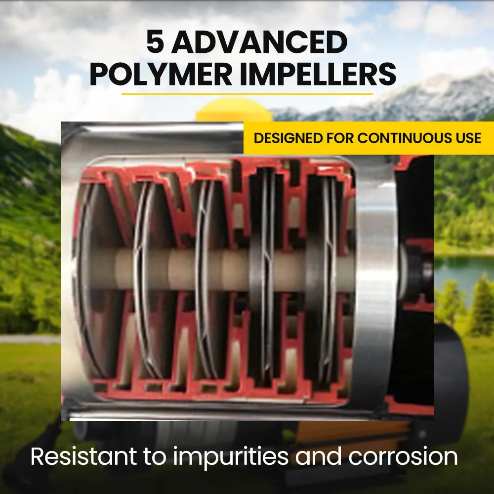 64m Head Multi-Stage Water Pump, 9000L/Hr Flow - Protege