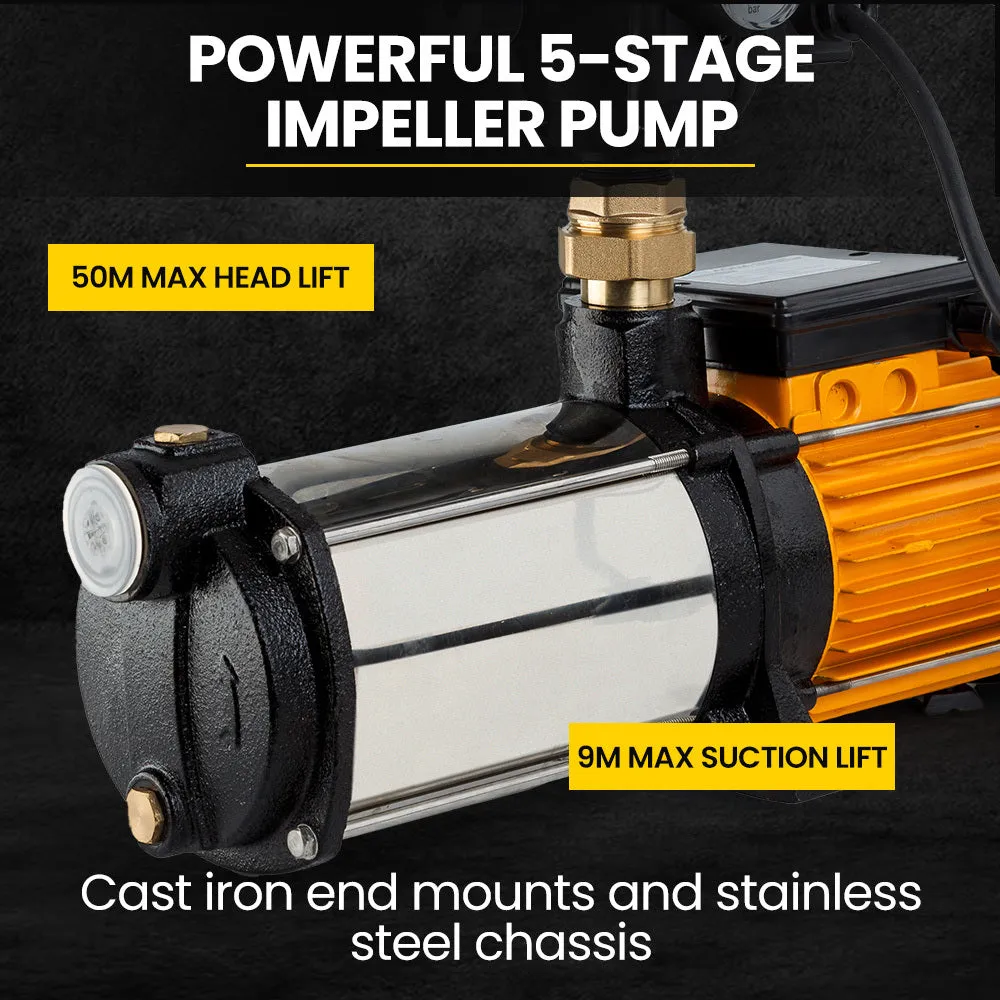 64m Head Multi-Stage Water Pump, 9000L/Hr Flow - Protege