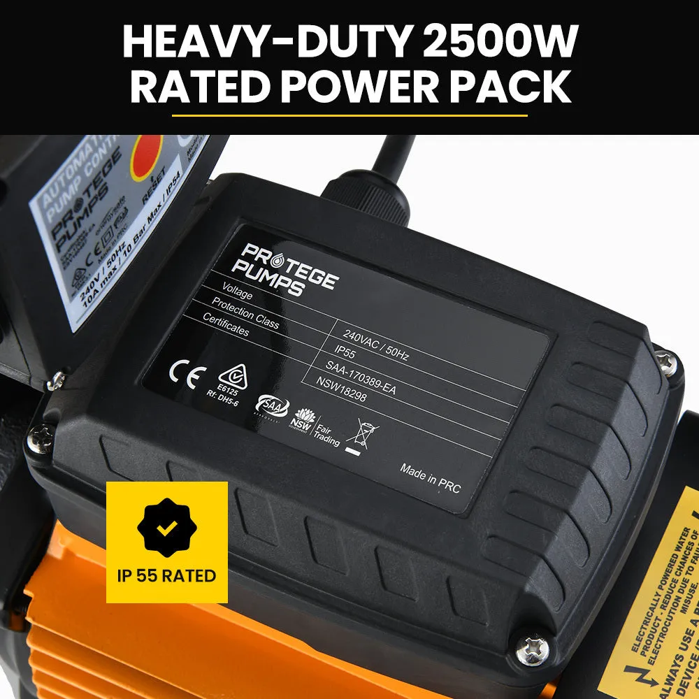 64m Head Multi-Stage Water Pump, 9000L/Hr Flow - Protege