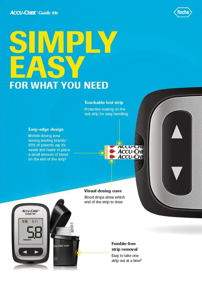 Accu-Chek Guide Blood Glucose Test Strips 100pk
