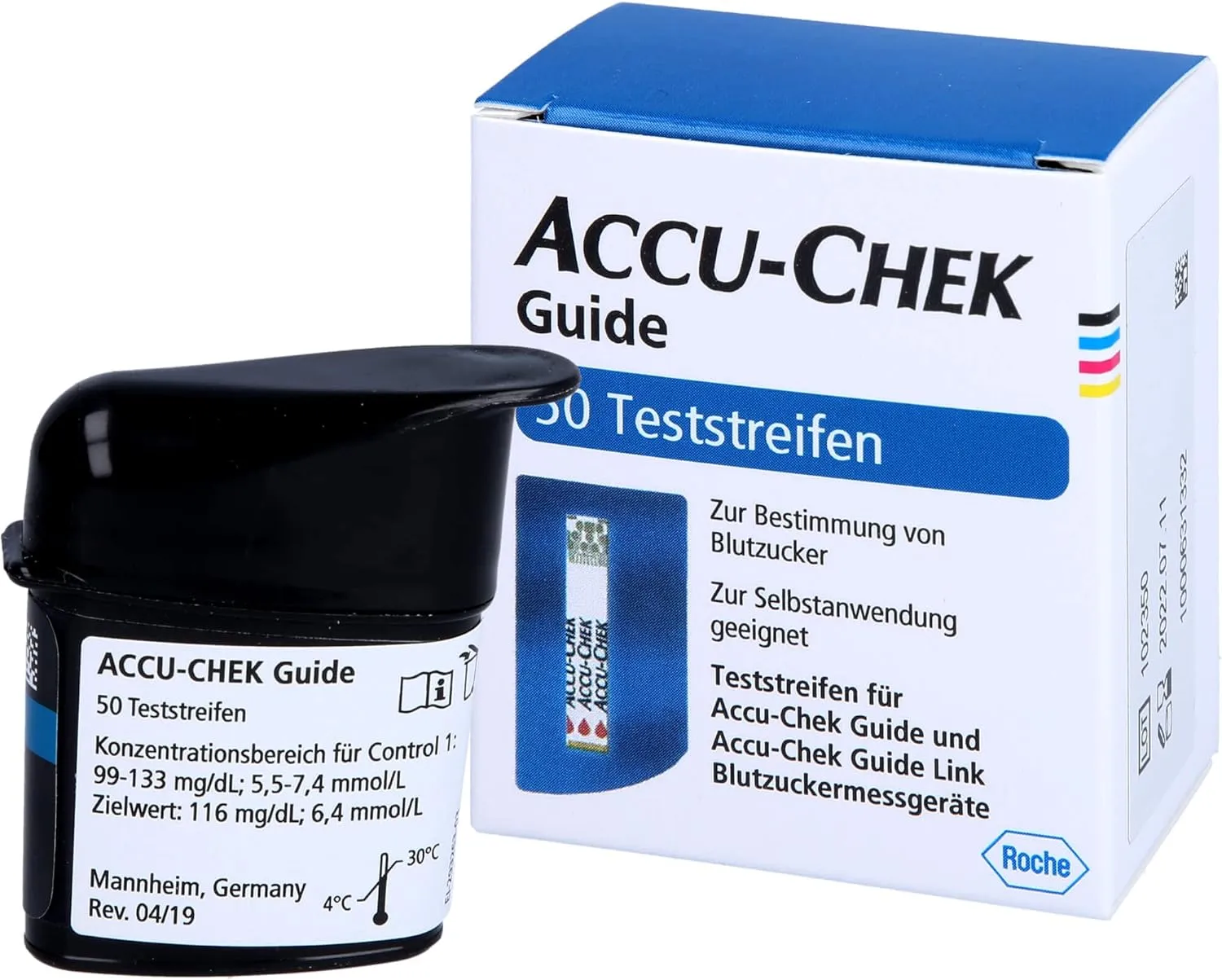 Accu-Chek Guide Test Strips 50-Pack by Roche Diab.Care - Accurate Blood Glucose Monitoring
