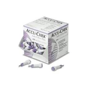 Accu-Chek Safe-T Pro Plus Active Blood Glucose Strips- 200 Lancet