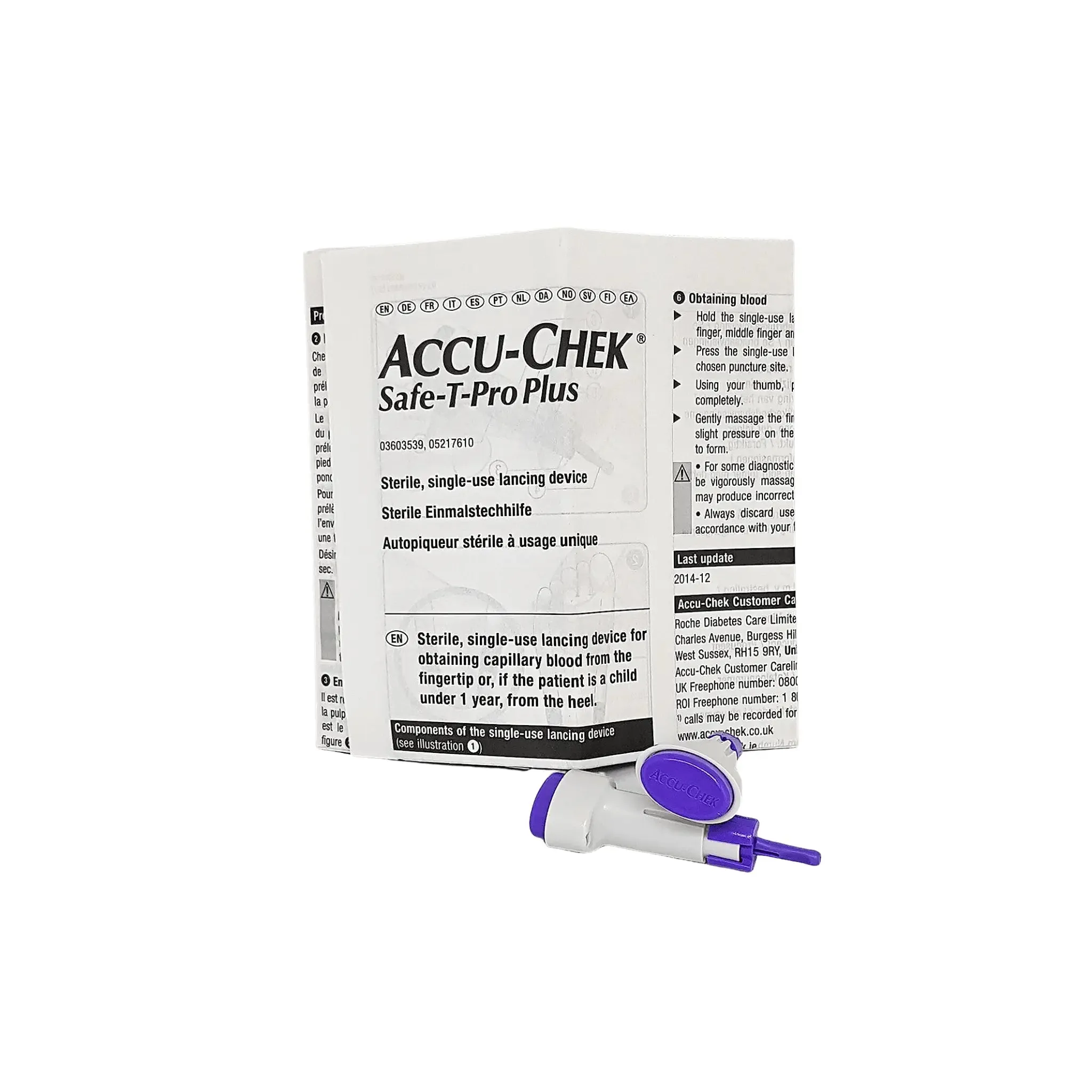 Accu-Chek Safe-T Pro Plus Active Blood Glucose Strips- 200 Lancet