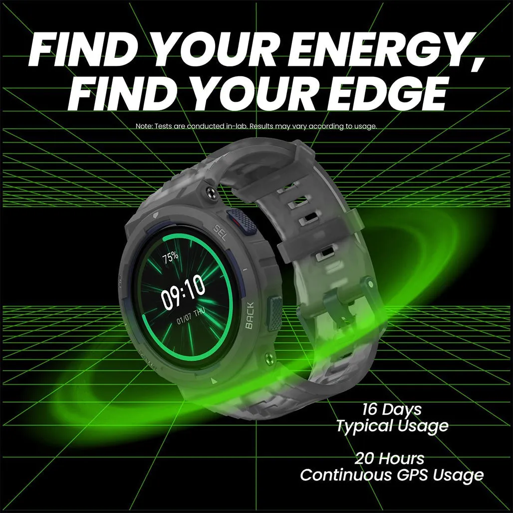Amazfit Active Edge Midnight Pulse - Rugged Smart Watch