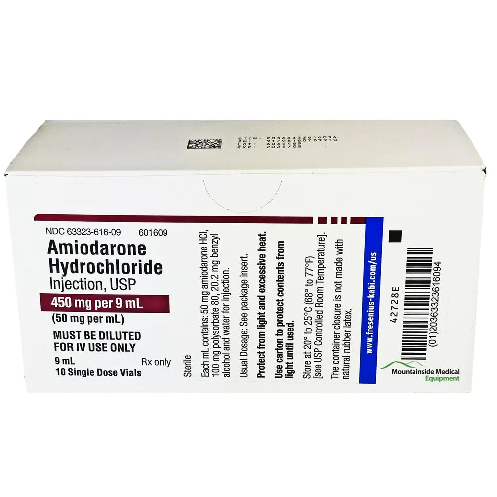 Amiodarone Injection 50 mg/mL Single-Dose Vial 9 mL Vial by Fresenius (Rx)