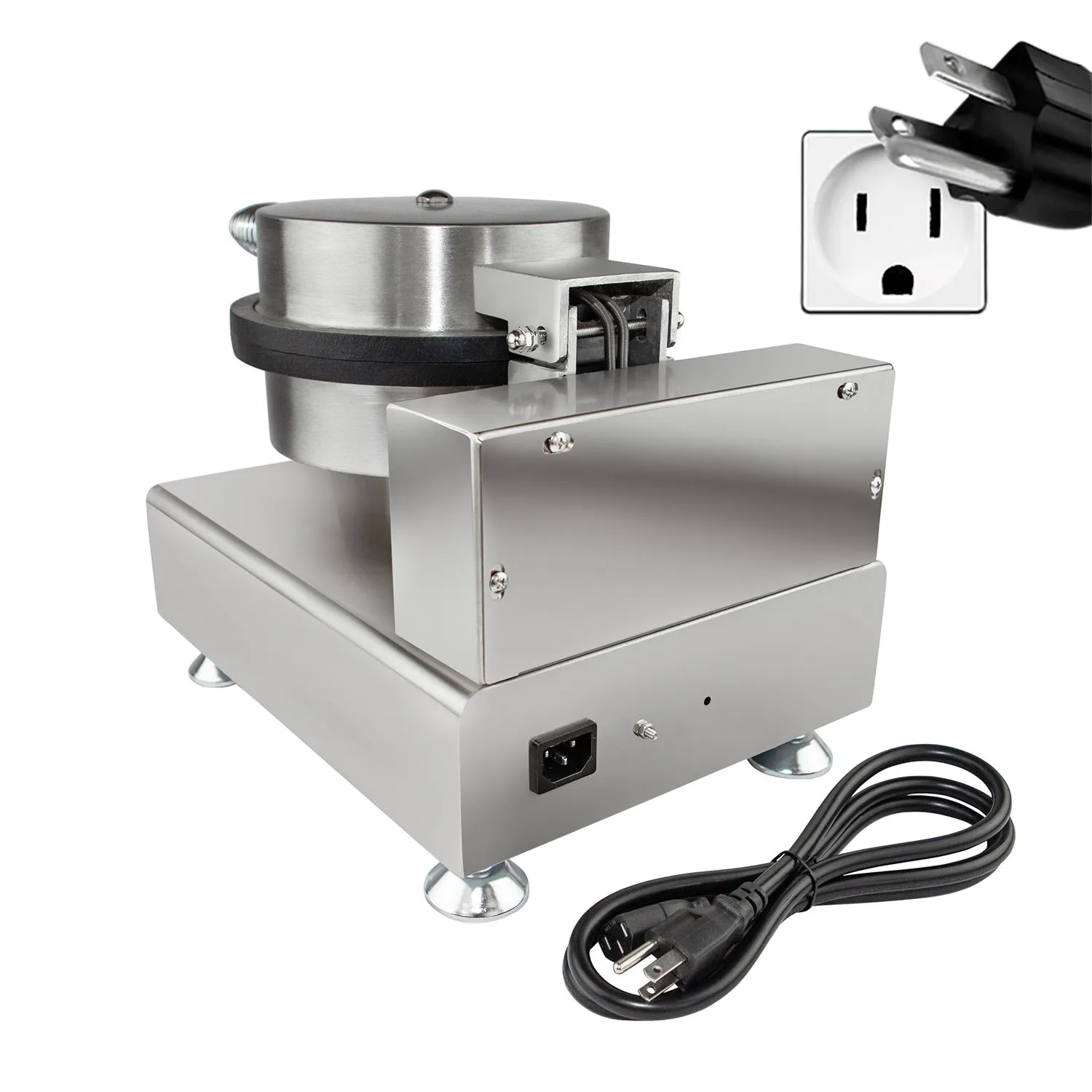 AP-598 Waffle Cone Maker | Ice Cream Waffle Cone Iron | Commercial Flat Waffle Cone and Egg Rolls Machine | Nonstick