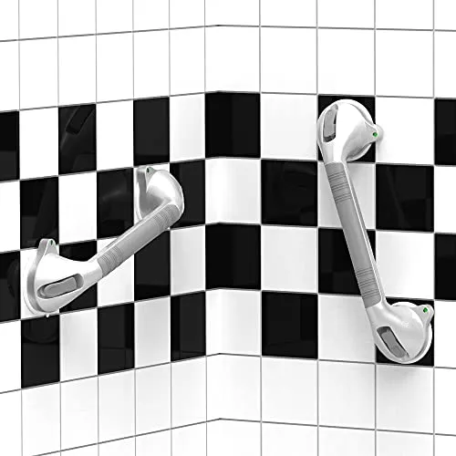 Bath Safety Suction Grab Bar with Suction Indicators - Pack of 2