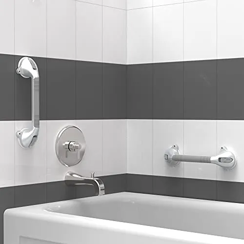 Bath Safety Suction Grab Bar with Suction Indicators - Pack of 2