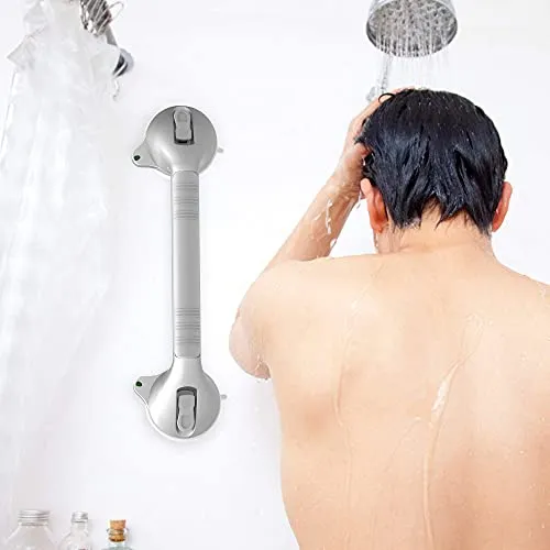 Bath Safety Suction Grab Bar with Suction Indicators - Pack of 2