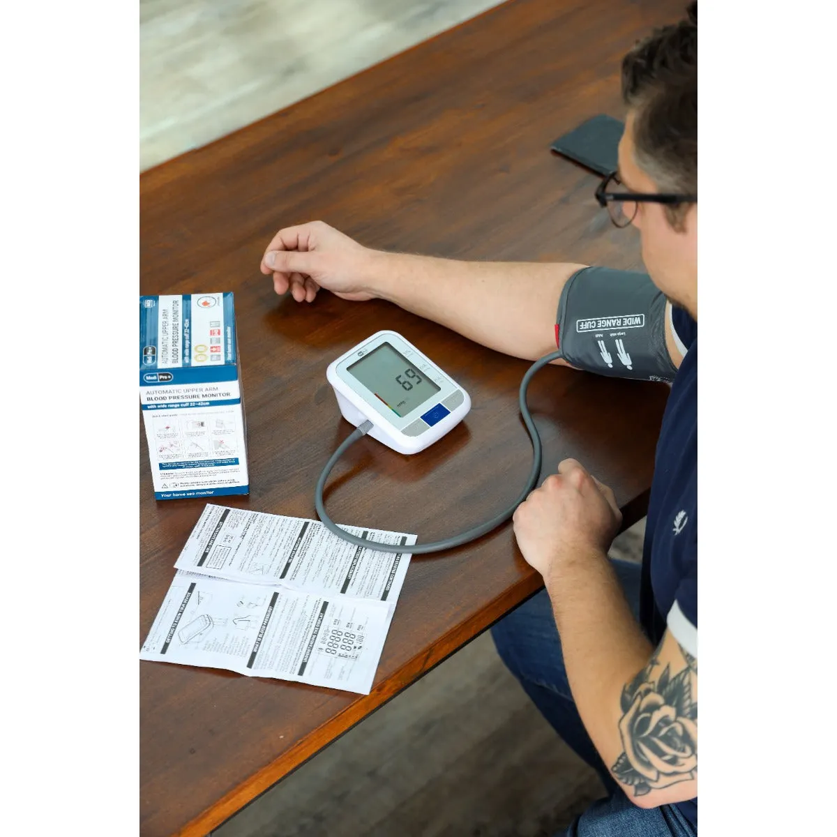 Blood Pressure Monitor - Upper Arm Device For Home Use