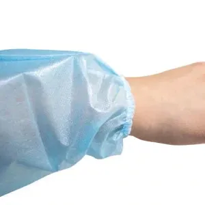 Blue Disposable Isolation Gown Elastic Cuffs (5 x Pack)