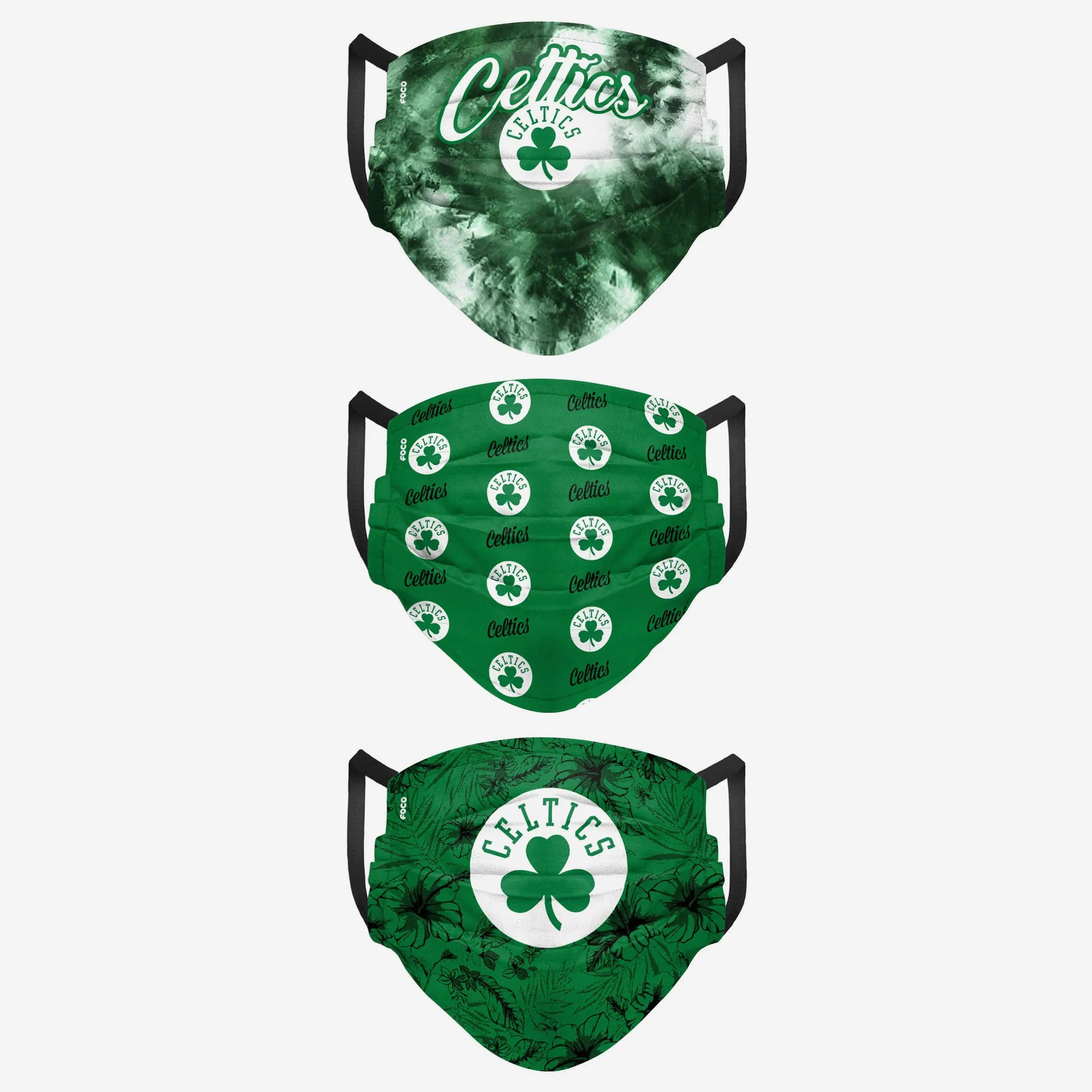 Boston Celtics Womens Matchday 3 Pack Face Cover