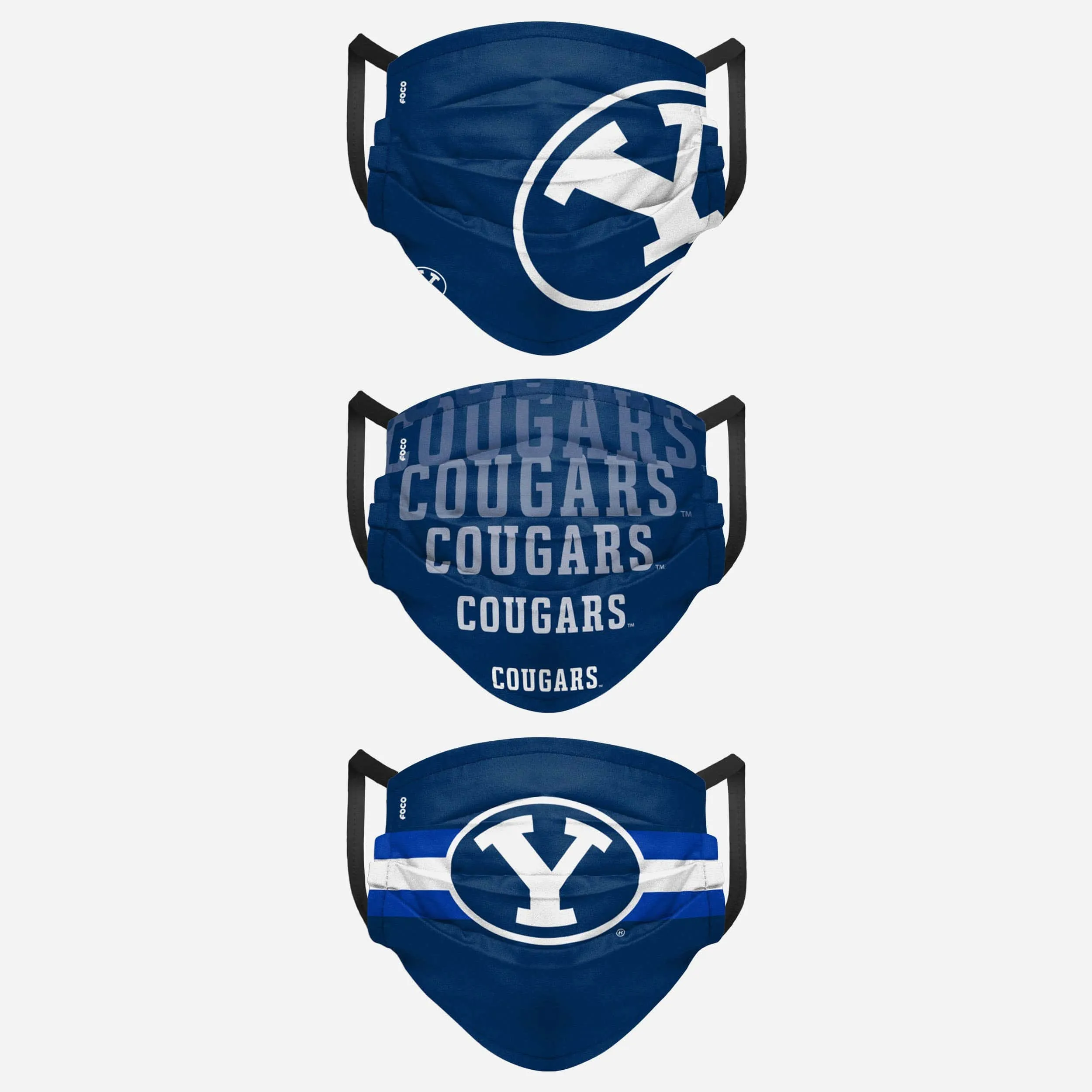 BYU Cougars Matchday 3 Pack Face Cover