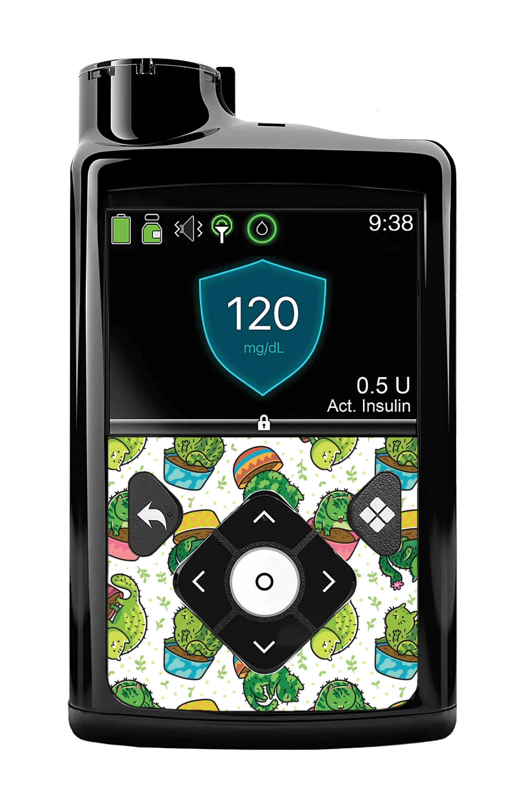 Cactus Cat Sticker for Medtronic MiniMed 770G & 780G