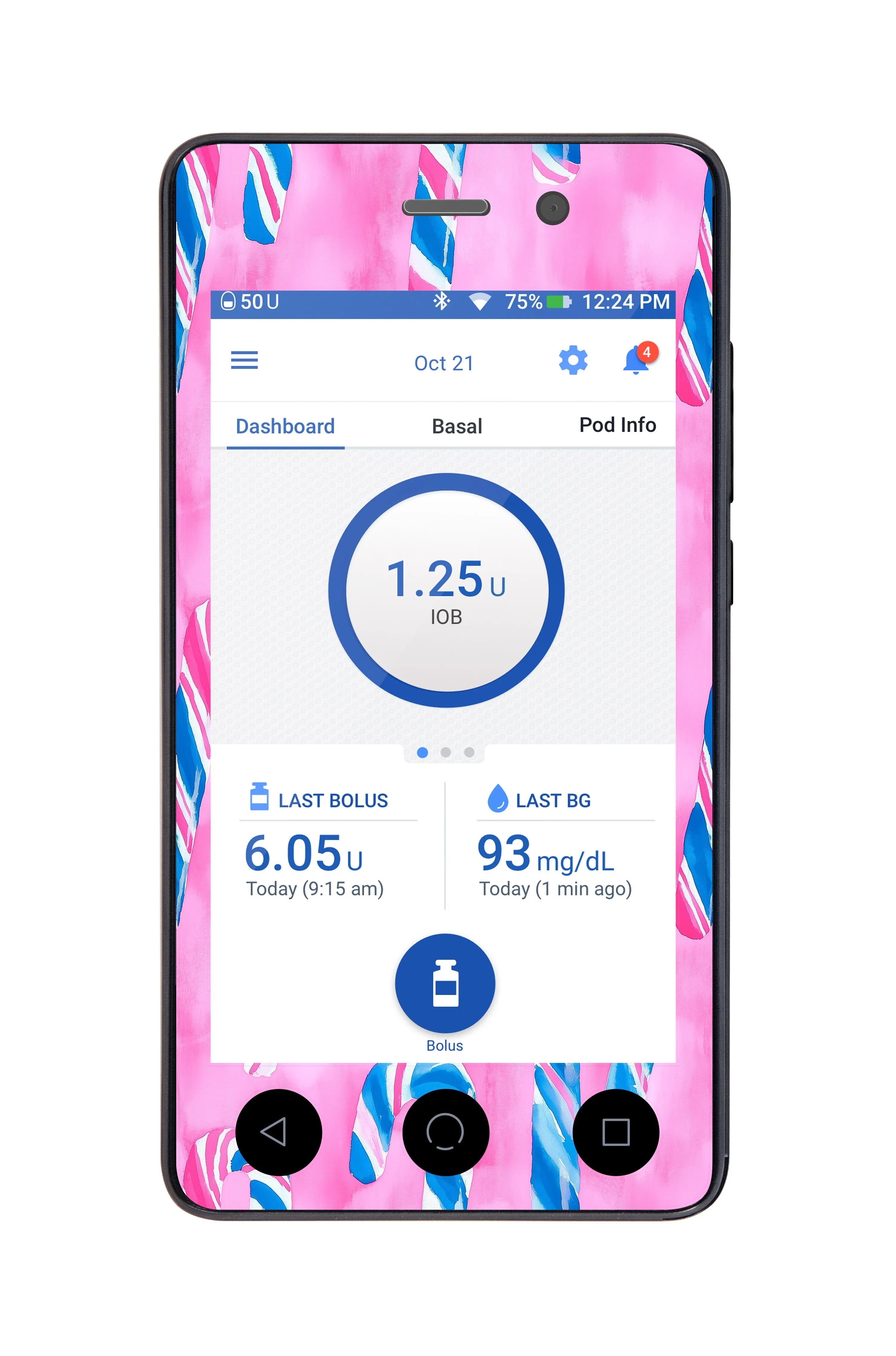 Candy Canes Sticker for Omnipod DASH™