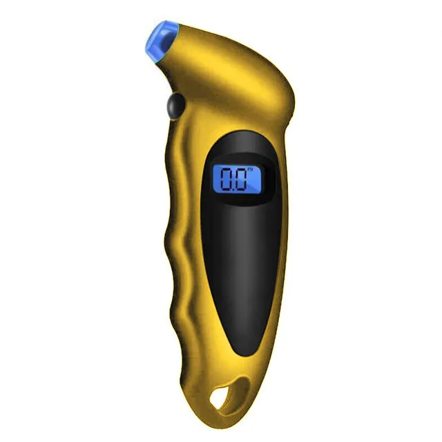 Car Tire Air Pressure Gauge with Backlight and LCD Display