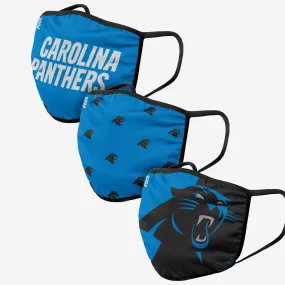Carolina Panthers 3 Pack Face Cover