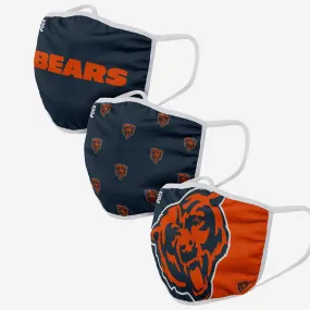 Chicago Bears 3 Pack Face Cover