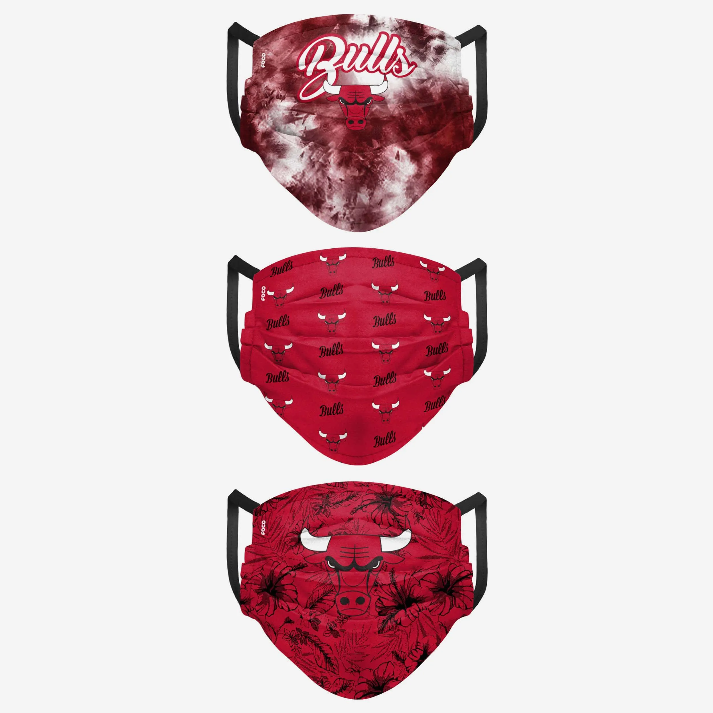 Chicago Bulls Womens Matchday 3 Pack Face Cover