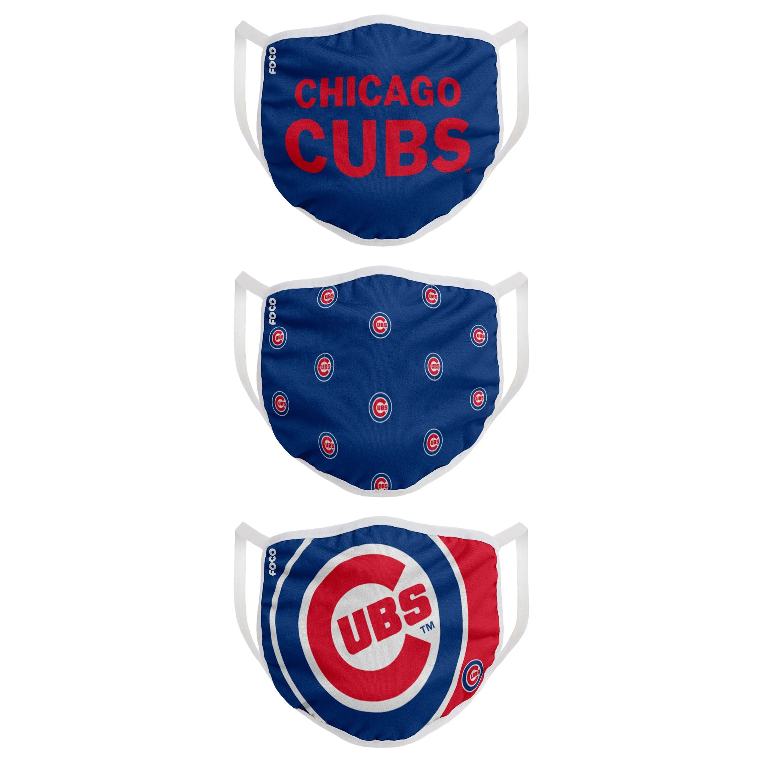 Chicago Cubs MLB 3 Pack Face Cover