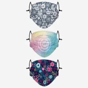 Chicago Cubs Spring Flowers 3 Pack Face Cover