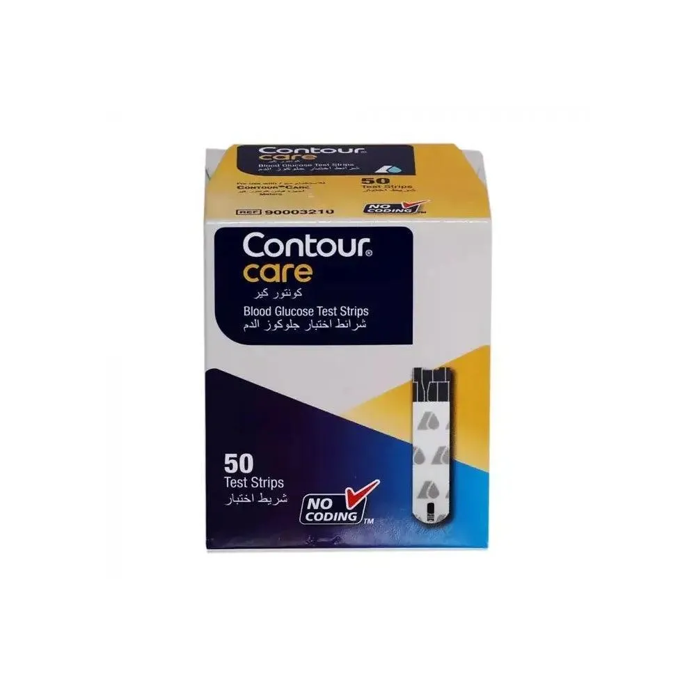 Contour Care Blood Glucose Test Strips 50s