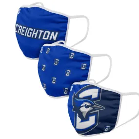 Creighton Bluejays NCAA 3 Pack Face Cover