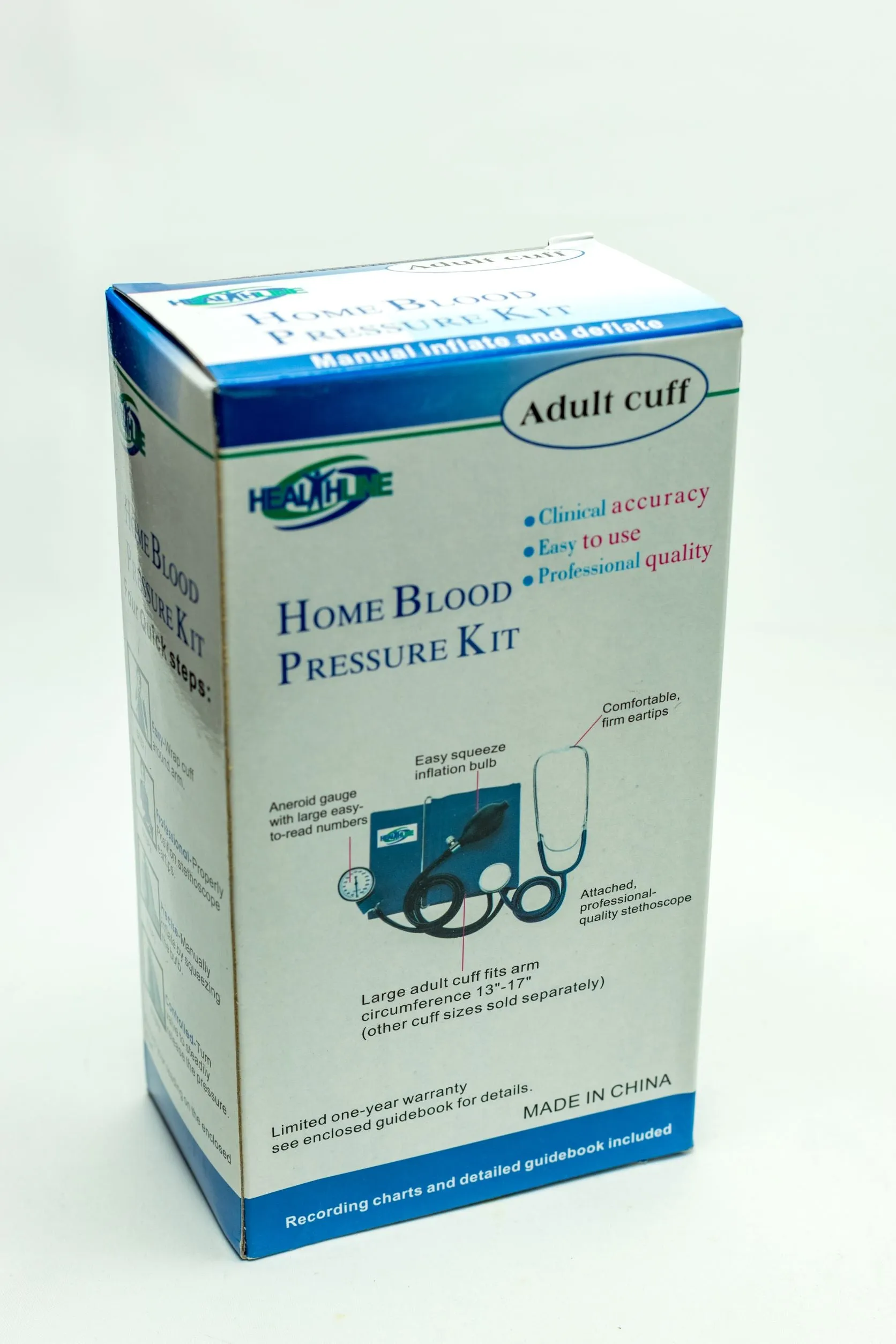 Cuff Manual Blood Pressure Monitor with Stethoscope