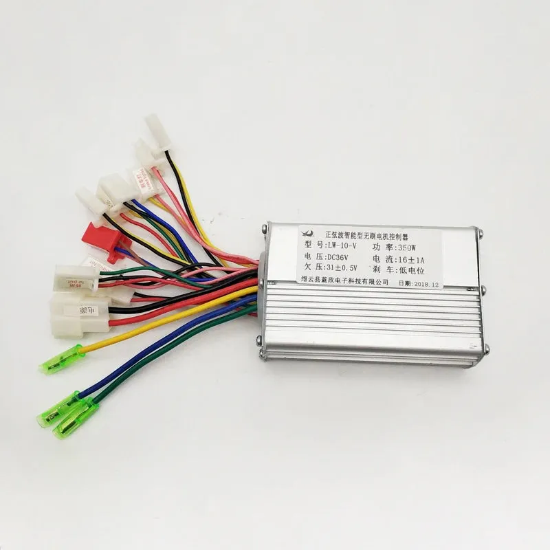 DC 24V/36V/48V 350W Brushless DC Motor Regulator Speed Controller 100x70x35mm for Electric Bicycle E-bike Scooter