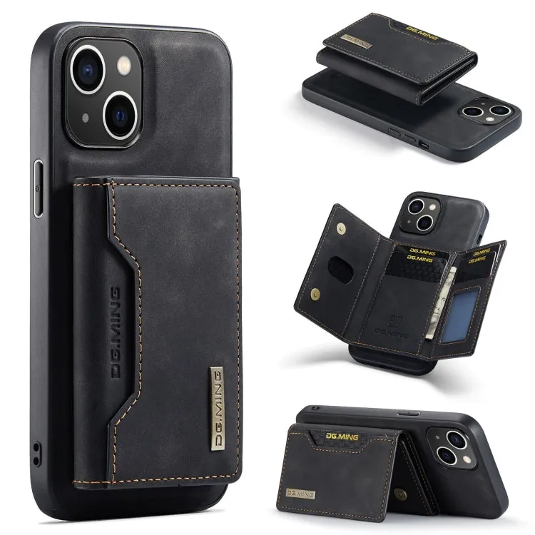 DG.MING M2 Series 3-Fold Card Bag Wallet Leather Phone Case, Series 1
