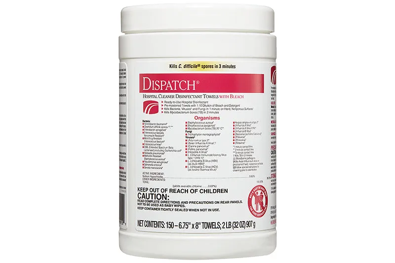 Dispatch®  Hospital Cleaner Disinfectant With Bleach 3-minute kill time