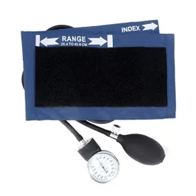 Dixie Ems Deluxe Aneroid Sphygmomanometer Blood Pressure Set W/Adult Cuff, Carrying Case and Calibration Tool
