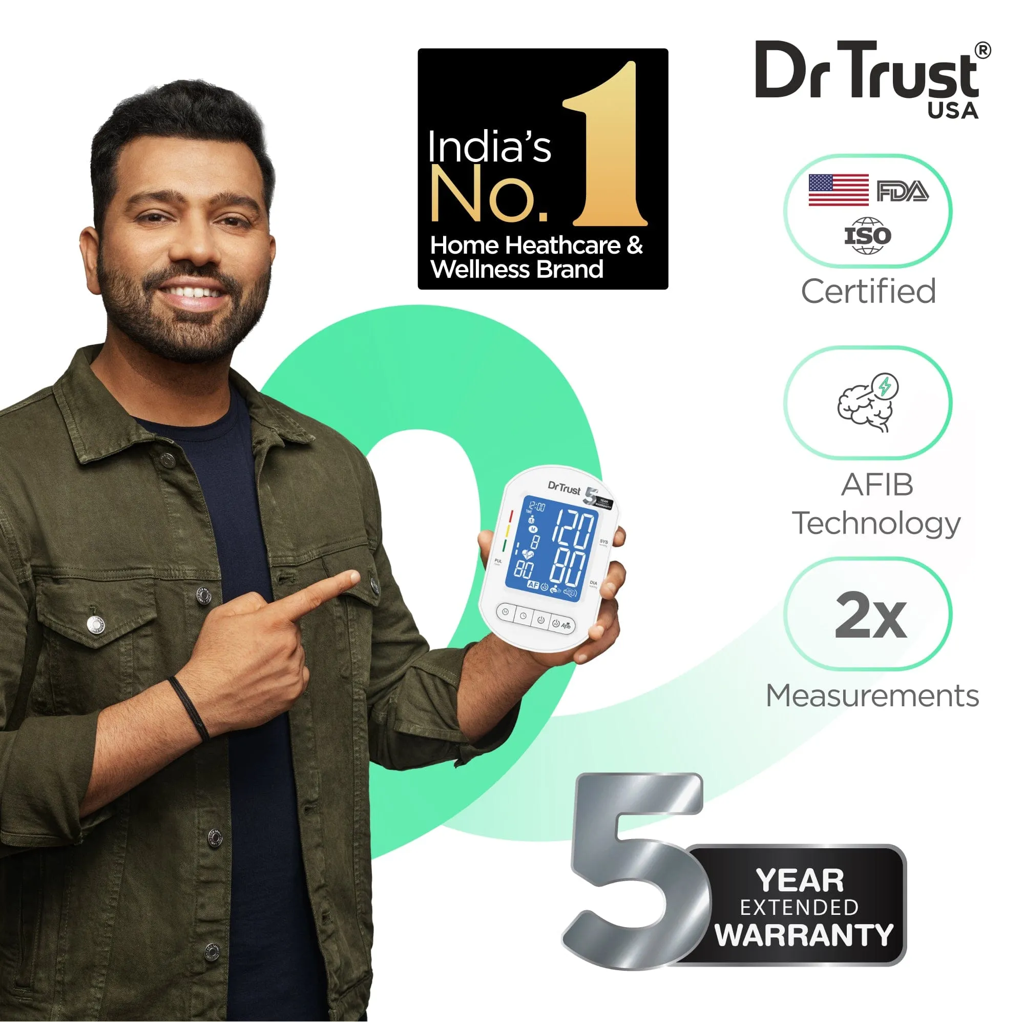 Dr Trust USA BP Monitor Core Model with AFib 123