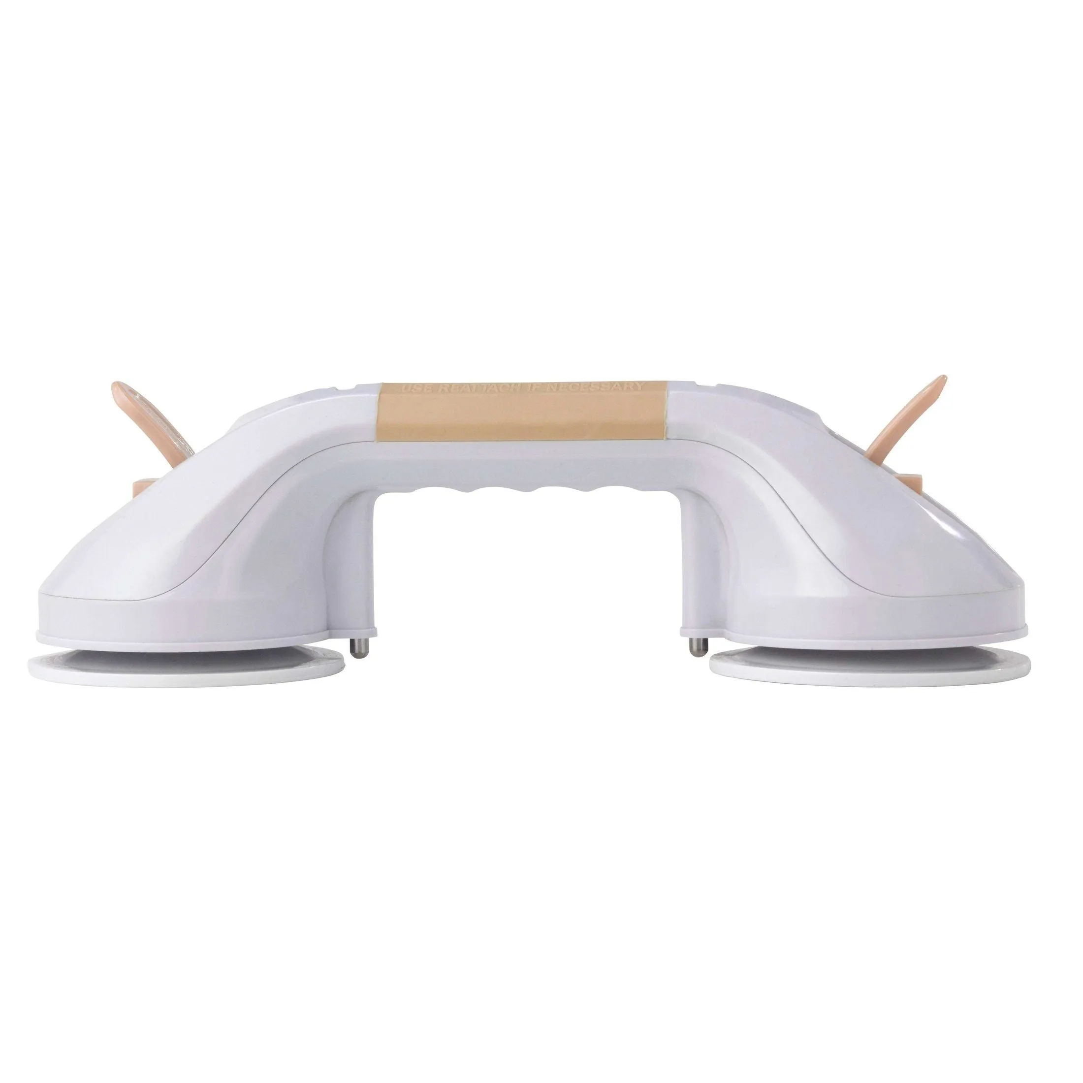 Drive Medical Suction Cup Grab Bar White and Beige - 12"