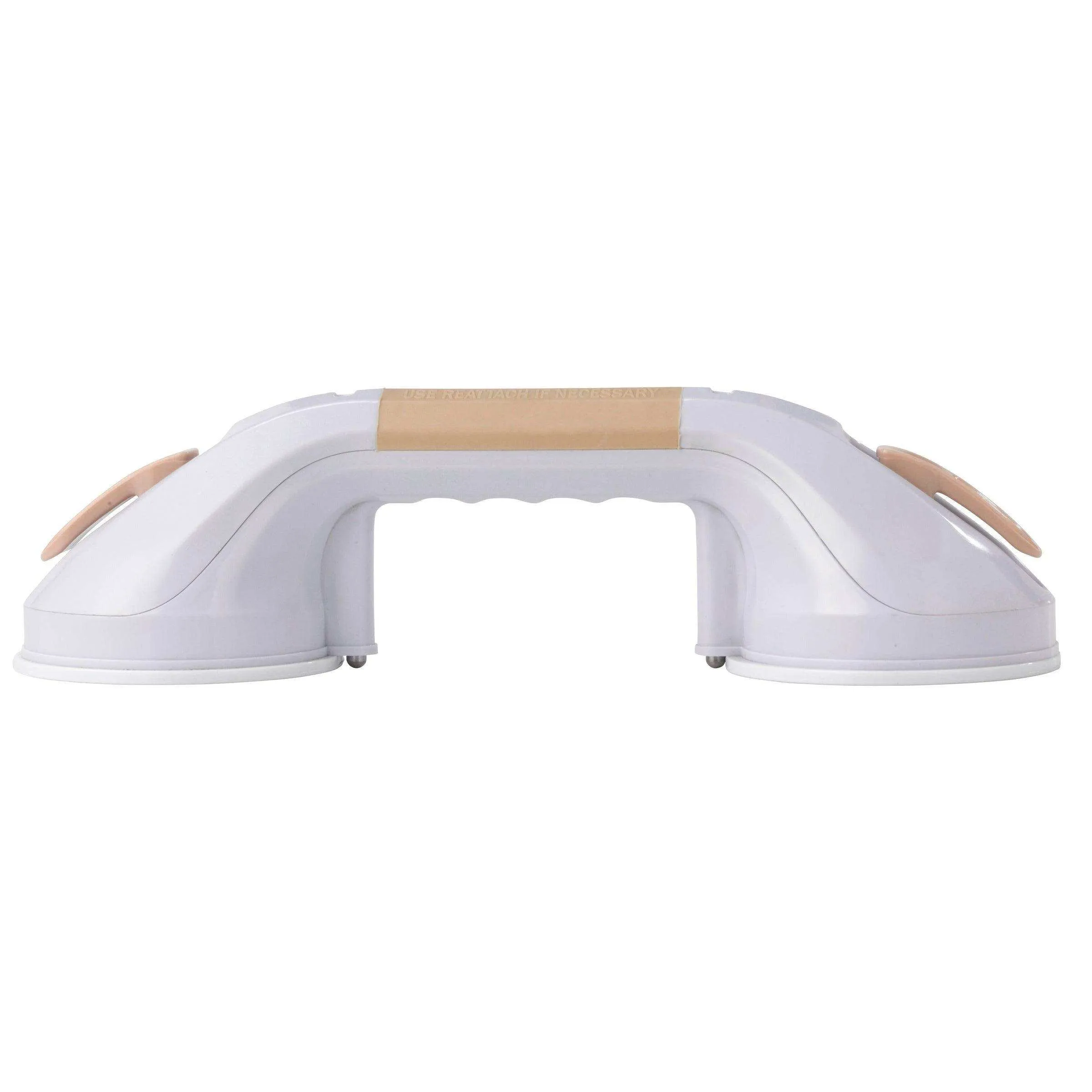 Drive Medical Suction Cup Grab Bar White and Beige - 12"
