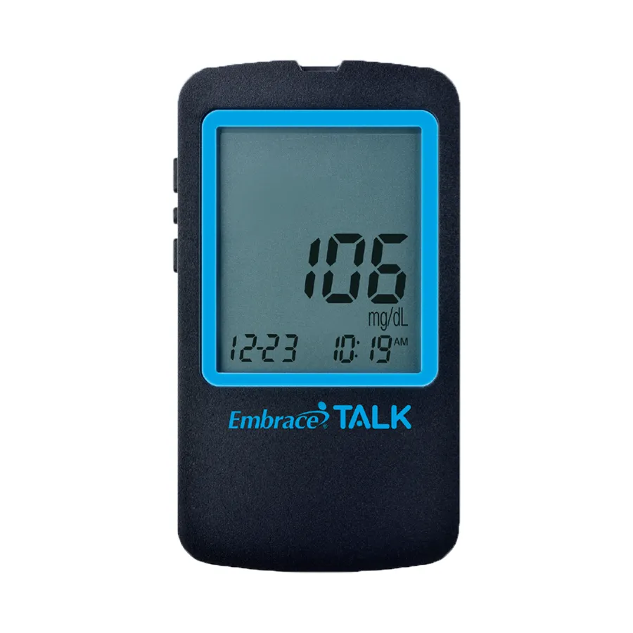 Embrace Talk APX03AB0300 Talking Blood Glucose Meter, 1 Each