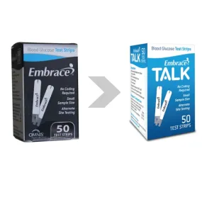 Embrace TALK Meter & 2 Boxes of Embrace TALK Test Strips