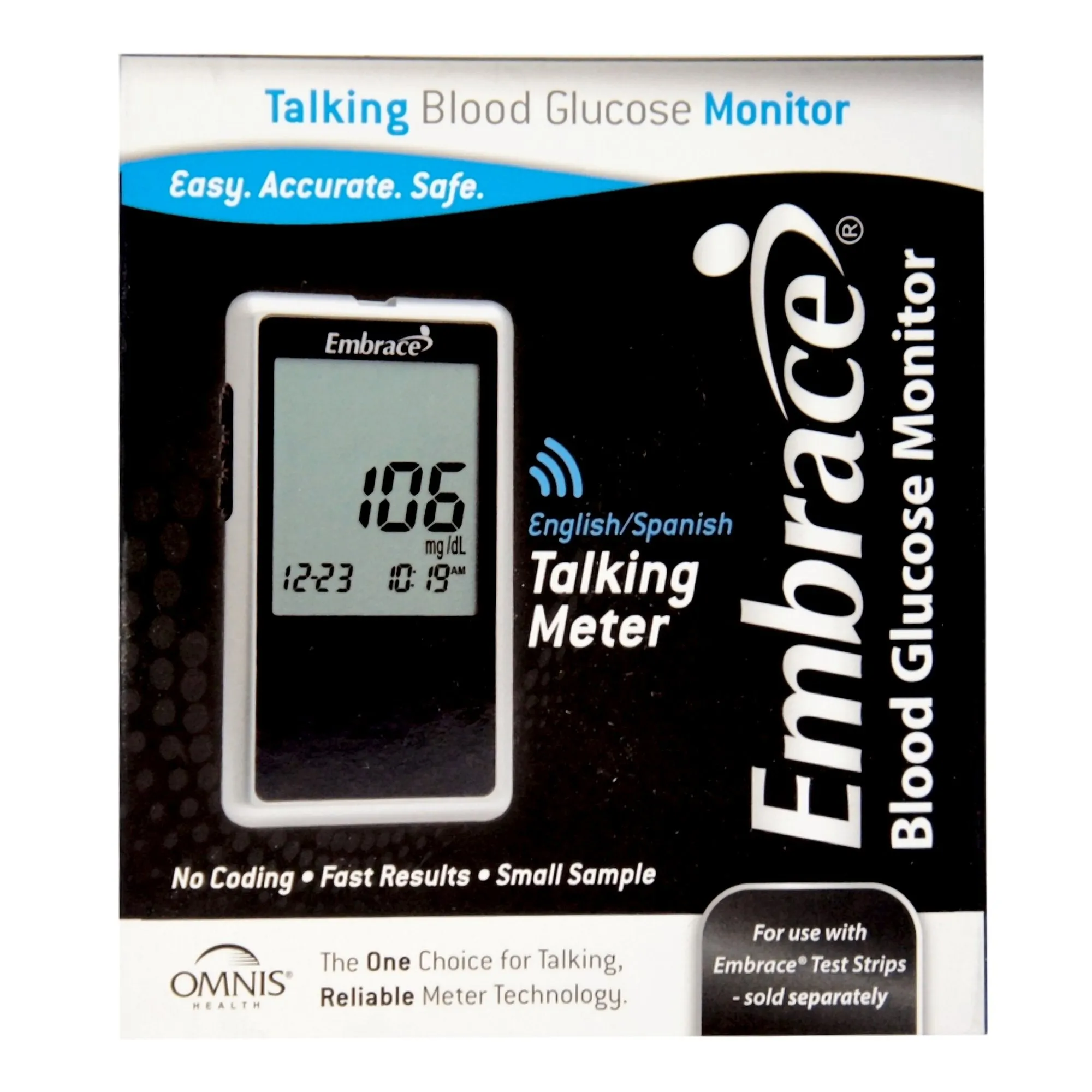 Embrace® Talking Blood Glucose Monitor
