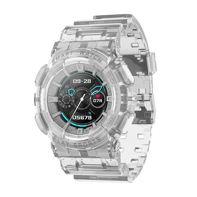 Fashion Trend Heart Rate Meter Step Smart Sports Waterproof Watch Phone Message Reminder Step Mileage Watch