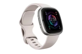 Fitbit Sense 2 Smartwatch | Lunar White & Platinum