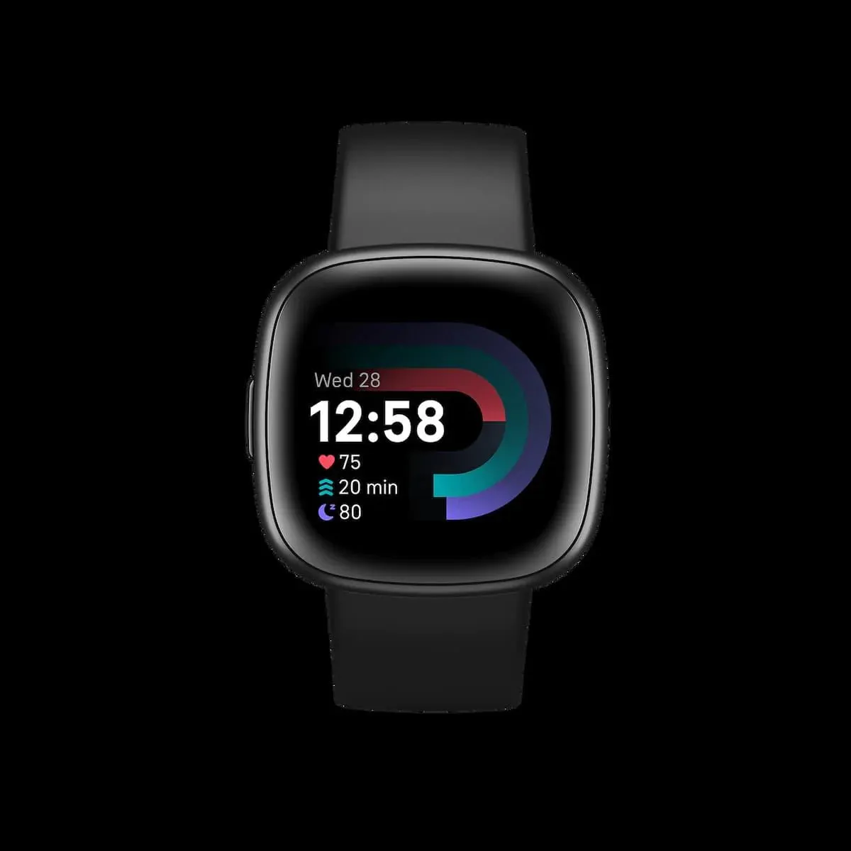 Fitbit Versa 4 Health & Fitness Smartwatch  Black/Graphite | FB523BKBK