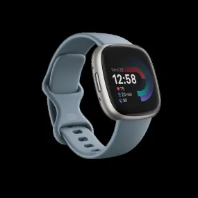 Fitbit Versa 4 Health & Fitness Smartwatch  Blue/Platinum | 79-FB523SRAG