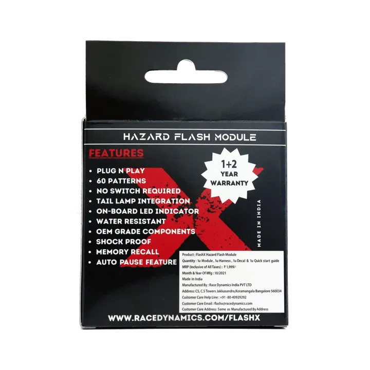Flash X Hazard Flash Module  Yamaha Aerox 155