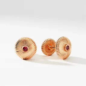 Fluted Round Cufflinks